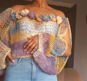 Handmade knitted top 
