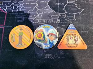 Pokémon Trainer and 3D Tri Tazos