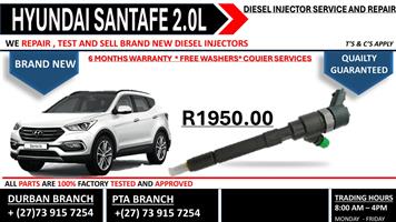 Hyundai Santafe 2.0L Diesel Injectors 
