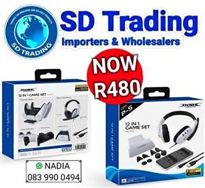 Dobe 12 in 1 Accessories Set for Playstation 5