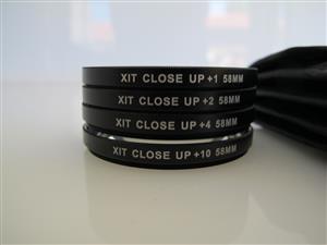 XiT 58CU 58mm Close up Filter Set - 4 Piece