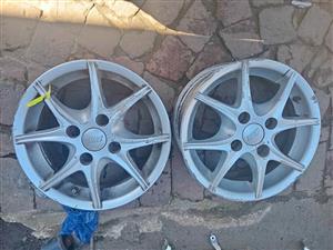 TSW 13inche 2 rims for sale WhatsApp or cell 