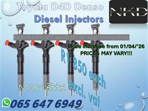 Diesel Injectors Toyota D4D
