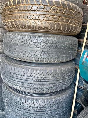 Toyota Rims size 17 Tires 90% threads 225/70/17