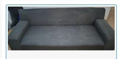 Couch, 3-Seater, Grey Weave Design, Excellent Condition