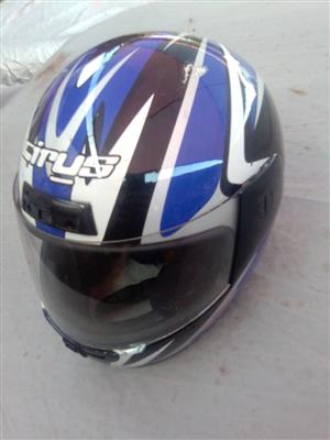 Helmet Cirus V2 Motorcycle Blue & Black Size L.