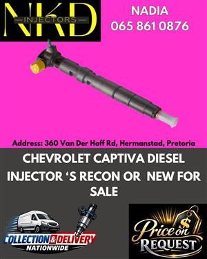 CAPTIVA DIESEL INJECTORS FOR SALE - 6 MONTHS WARRANTY