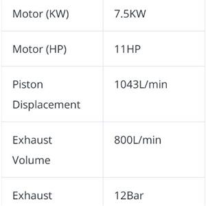 Juccai Induatrial compressor 380v / 300 l / 7.5 kw 
