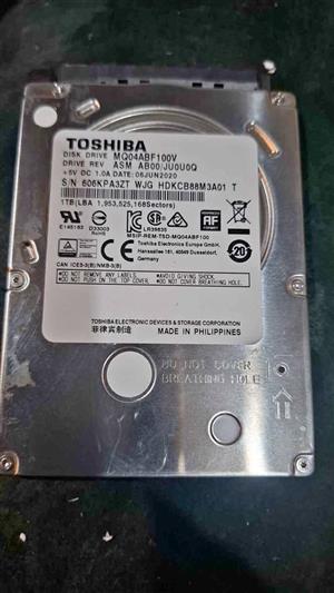 Toshiba 1tb hard drive