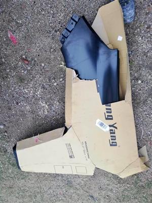 Toyota Hilux left fender.  Govan Mbeki Avenue Northend