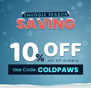 Snuggle Season Pet Sale – Get 10% Off All Orders