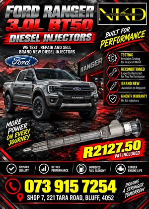 Ford Ranger 3.0L BT50 Diesel Injectors 