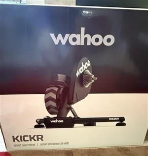 Perfect, In Box, Wahoo Kickr v5 w/ Climb, Wahoo desk, Elite Steering+Mat Package
