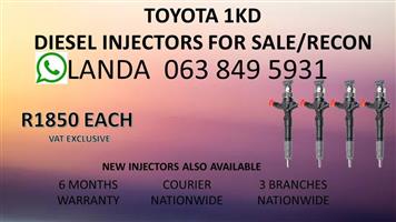 TOYOTA 1KD NEW AND RECON DIESEL INJECTORS