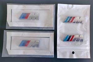 Motor sport/ M Silver Fender badges emblems