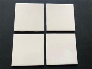 Small border ceramic tiles in rich cream gloss colour-price for 10 tiles
