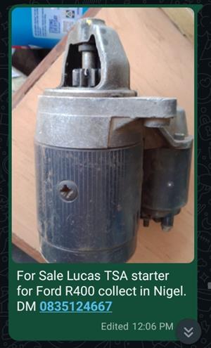 Ford Lucas TSA starter