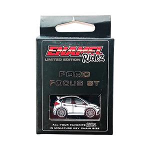Ford Focus ST White - Die-Cast Enamel Keychain