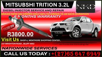 BRAND NEW TRITON DIESEL INJECTORS