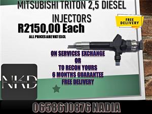 Mitsubishi Triton 2,5 Diesel Injetors on sale - 6 month warranty