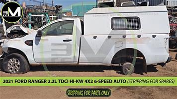 2021 Ford Ranger T8 2.2 Hi-kW TDCi Single-Cab 4x2 AUTOMATIC (STRIPPING FOR PARTS)