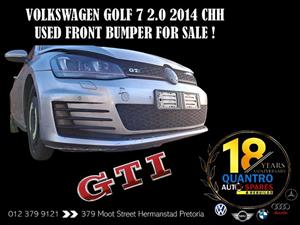 Volkswagen Golf 7 2.0 2014 CHH Used Front Bumper For Sale ! 
