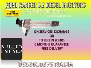 FORD RANGER 3.2 DIESEL INJECTORS FOR SALE WE ALSO RECON