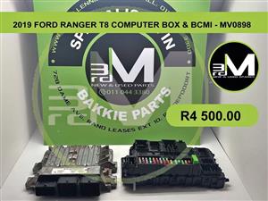 2019 FORD RANGER T8 COMPUTER BOX & BCMI - MV0898