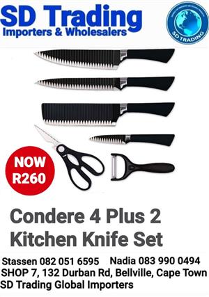 Condere 4 Plus 2 Kitchen Knife Set