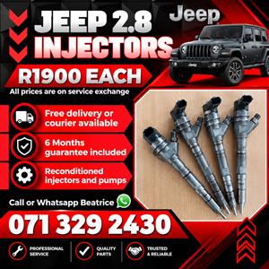 JEEP 2.8 INJECTORS FOR SALE WITH WARRANTY INCLUDED 