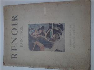Vintage book with Renoir paintings