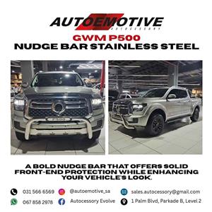 GWM P500 NUDGE BAR STAINLESS STEEL COMPATIBLE