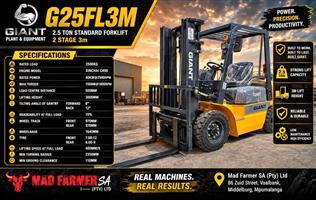 2026 New Giant G25FL3M standard forklifts