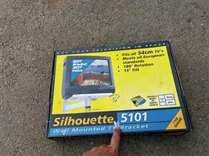 TV Wall bracket silhoutte mounted