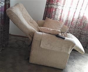 Remote control lazyboy chair. 