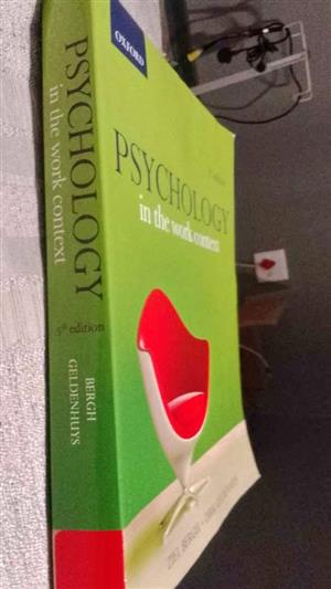 OXFORD: PSYCHOLOGY in the work context 5th Edition  (ZIEL BERGH • DINKE GELDENHUYS)