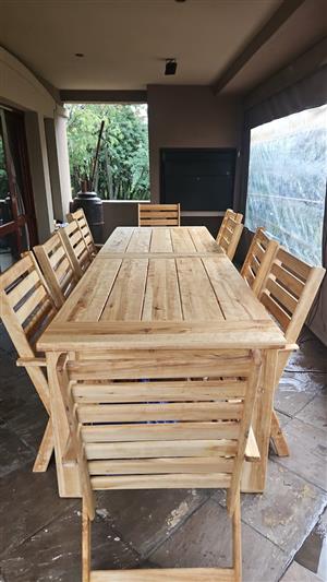 New solid wood patio furniture