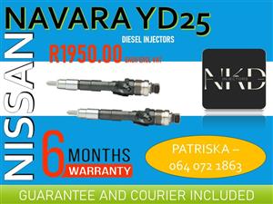 NAVARA YD25 INJECTORS FOR SALE OR TO RECON