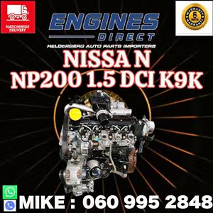 Import Nissan NP200 1.5 DCI K9K Engine for sale. 