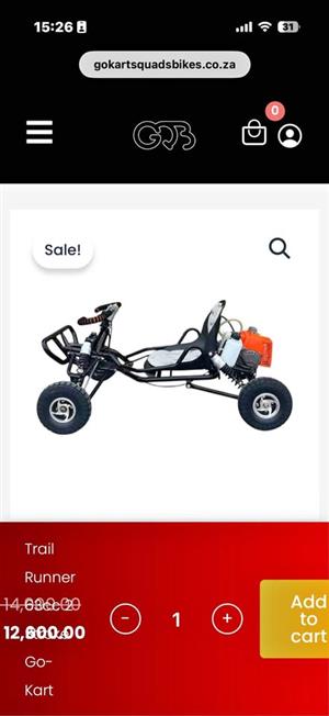 New 63cc off-road gokart for kids and teens