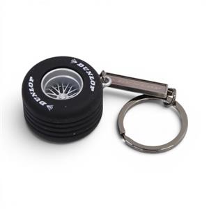 Keyring with Rubber Tyre (Dunlop)