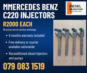 MERCEDES BENZ C220 INJECTORS FOR SALE WITH WARRANTY 