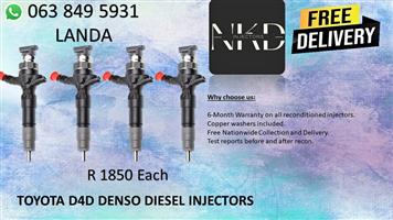 TOYOTA D4D DIESEL FUEL INJECTORS