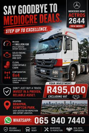 Mercedes Benz Actros 2644 2014 Model
