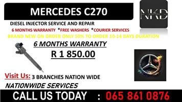 MERCEDES C270 #INJECTORS FOR SALE OR SERVICE WITH WARRANTY