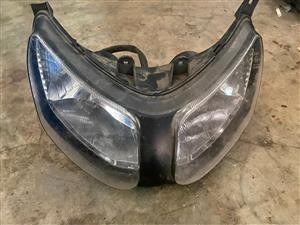 Headlight. Meyerton bike scrapyard new and secondhand spares. Andre call or whatsapp 