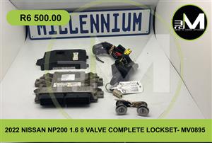 2022 NISSAN NP200 1.6 8 VALVE COMPLETE LOCKSET - MV0895 