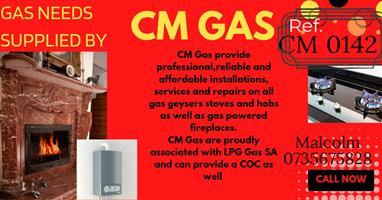Affordability on installation and repairs on gas geysers,stoves,hobs etc