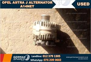 OPEL ASTRA J ALTERNATOR A14NET  FOR SALE 
