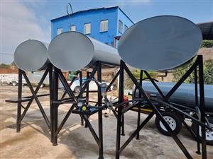 1000L Mild Steel Tank on Stand